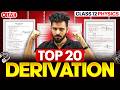 Top 25 Physics Derivations Class 12 🔥 | Boards-Sure Questions | CBSE 2026 By Akshay sir