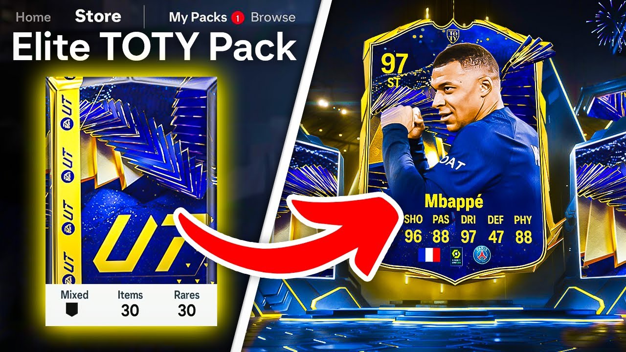 ⁣WE PACKED 2 TOTY CARDS! 🥳 600K ELITE TOTY PACKS - FC 24 Ultimate Team