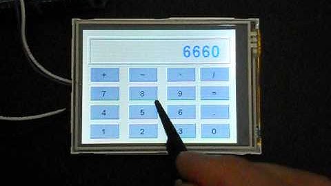 JP Serial 3.2" TFT color LCD module button calculator