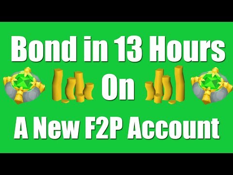 [OSRS] Bond in 13 Hours on a New F2P Account - Oldschool Runescape Money Making Guide