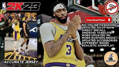 2K23 Updated Roster Android Offline | No F1VM | HD Graphics | Gameplay | Lakers vs Warriors 2K23