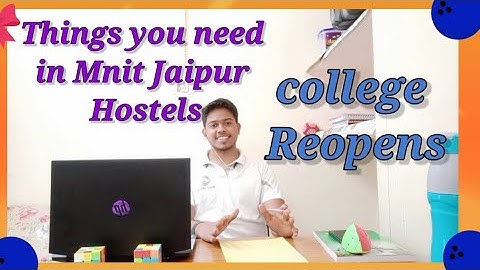 Things Required in hostel || MnitJaipur || #mnit #mnitjaipur  #nitians