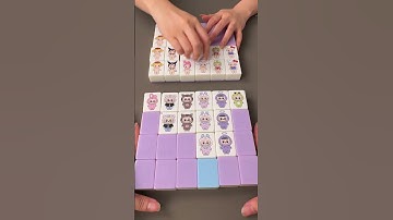 Because of this game,my sister fell in love with me #mahjong #asmr #boardgames
