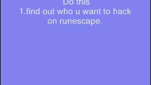 Hack Runescape accounts