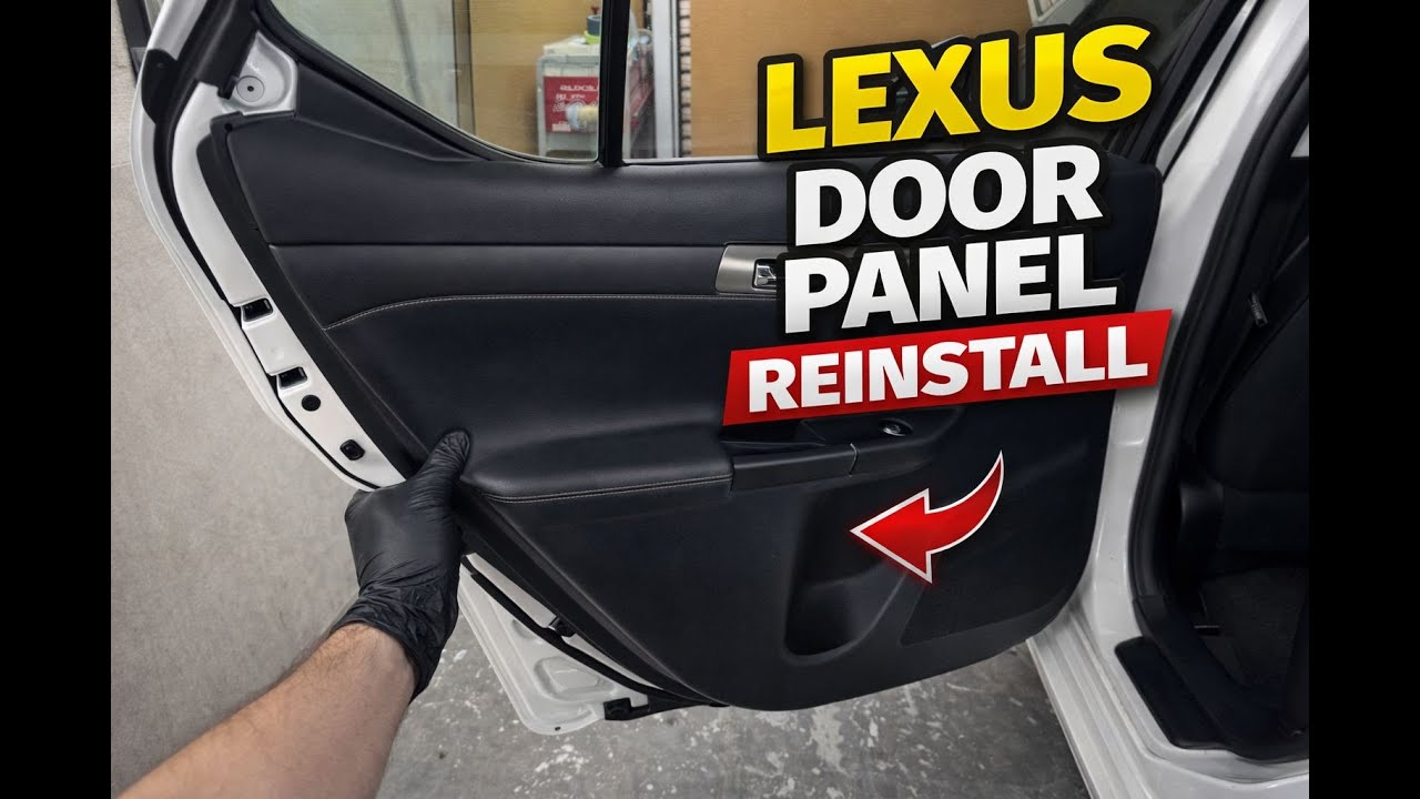 Переустановка задней дверной панели Lexus CT200h – самый простой способ (хотя это непросто).