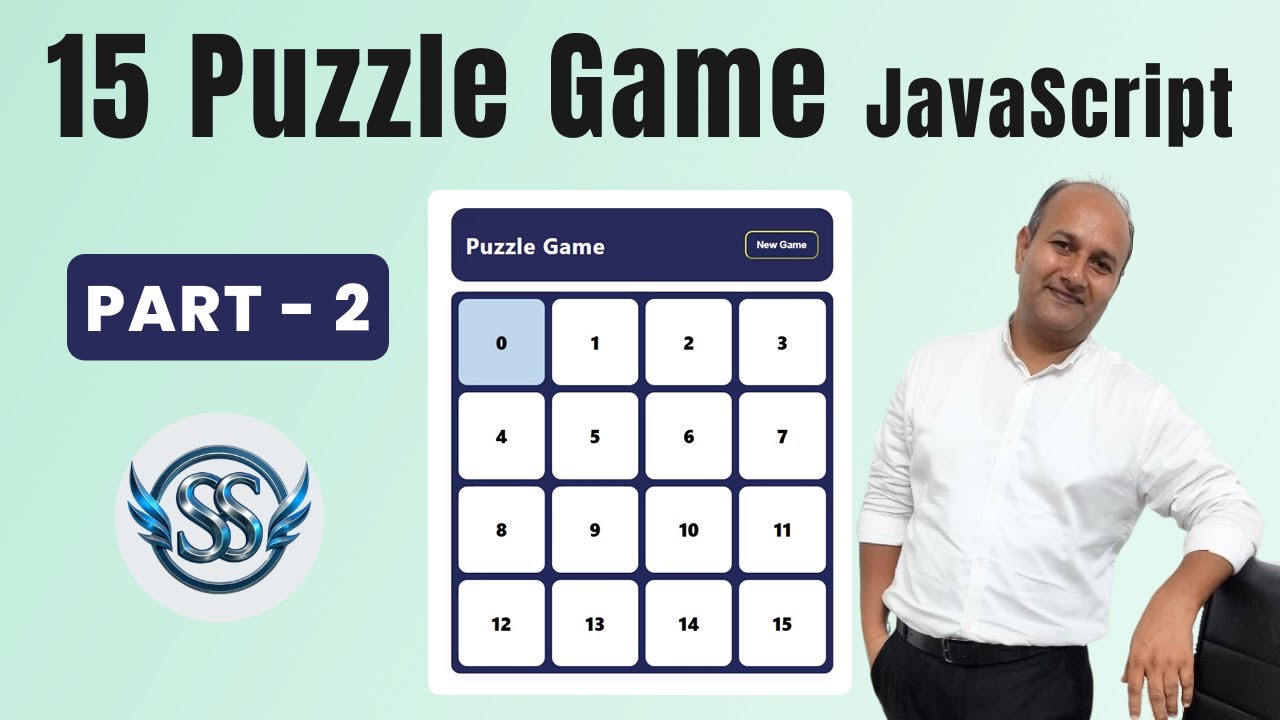 15 Puzzle game in JavaScript | Part-2 | Number shifting | Designing ...