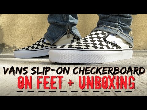 Vans Slip-On Checkerboard (ON FEET) + 