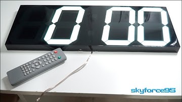 CHKOSDA Remote Control Jumbo Digital Led Wall Clock Intro