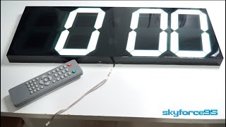 CHKOSDA Remote Control Jumbo Digital Led Wall Clock Intro