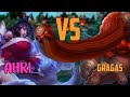 Gragas vs Ahri || Don't Tilt and Silently Carry - Watch and Learn