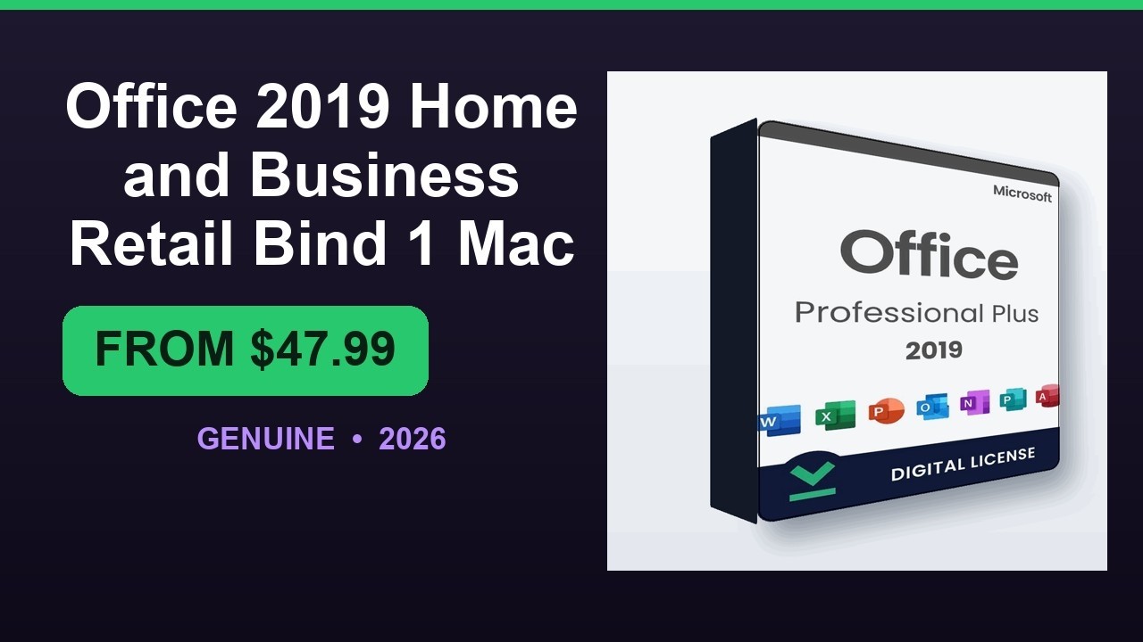 Office 2019 Home and Business Key Cheap — Genuine License From