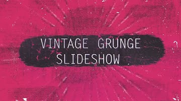 4K Vintage Grunge Slideshow After Effects Template