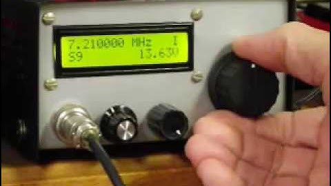 Don ND6T Video of AD9850 Shuttle Tuner for BITX 40