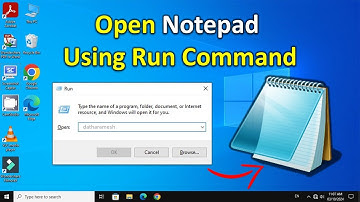 How to Open Notepad Using Run Command