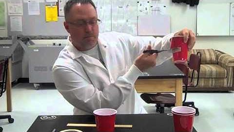 Humidity Lab Set up with cups
