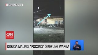 Diduga Maling, 'Pocong' Dikepung Massa