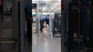 TSA with a Service Dog