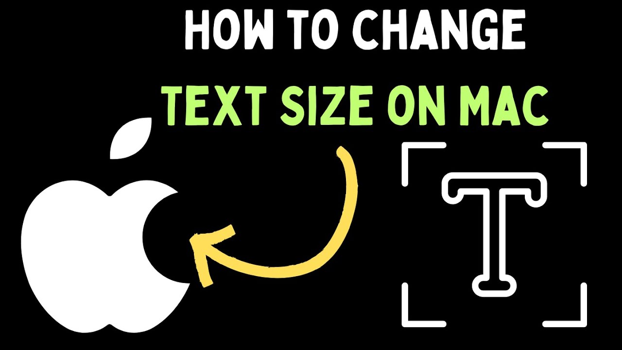How to Change Text Size on Mac - YouTube