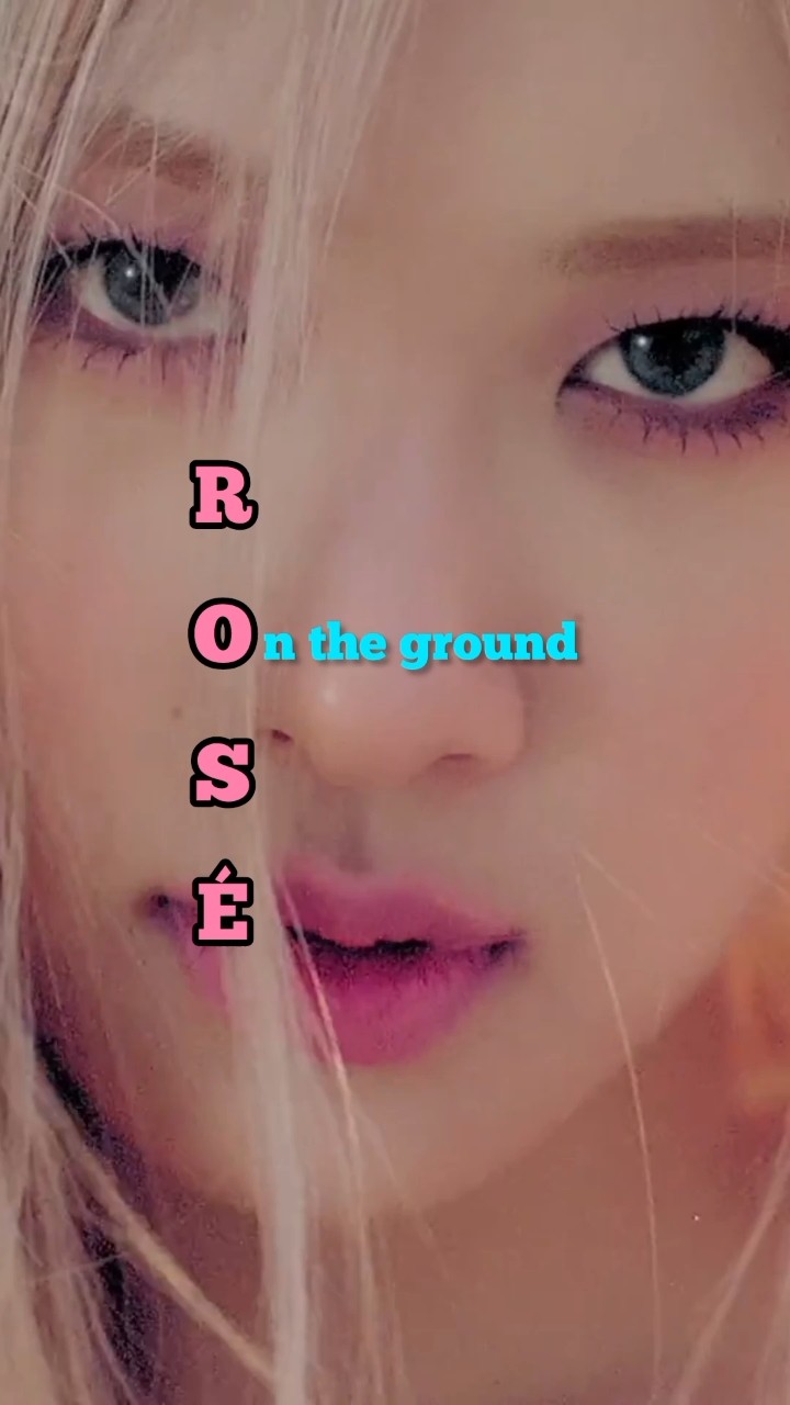 Rosé spells her name with BLACKPINK songs ? #rosé #jisoo #lisa #jennie #blackpink #shorts
