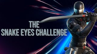 the snake eyes challenge in fortnite