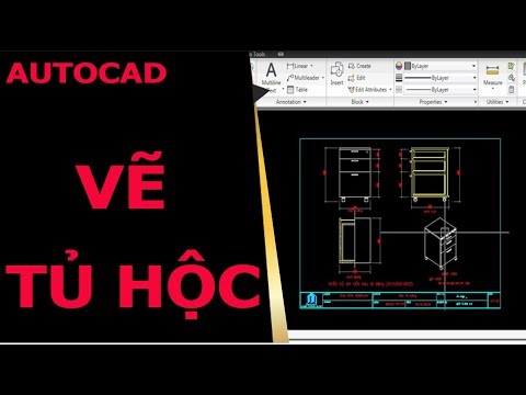 Vẽ tủ hộc trong autocad | Khóa học autocad từ cơ bản tới nâng cao | Autocad Hải Phòng