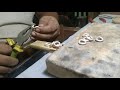 Membuat perhiasan gelang sisik naga dari perak berat 100 gram!