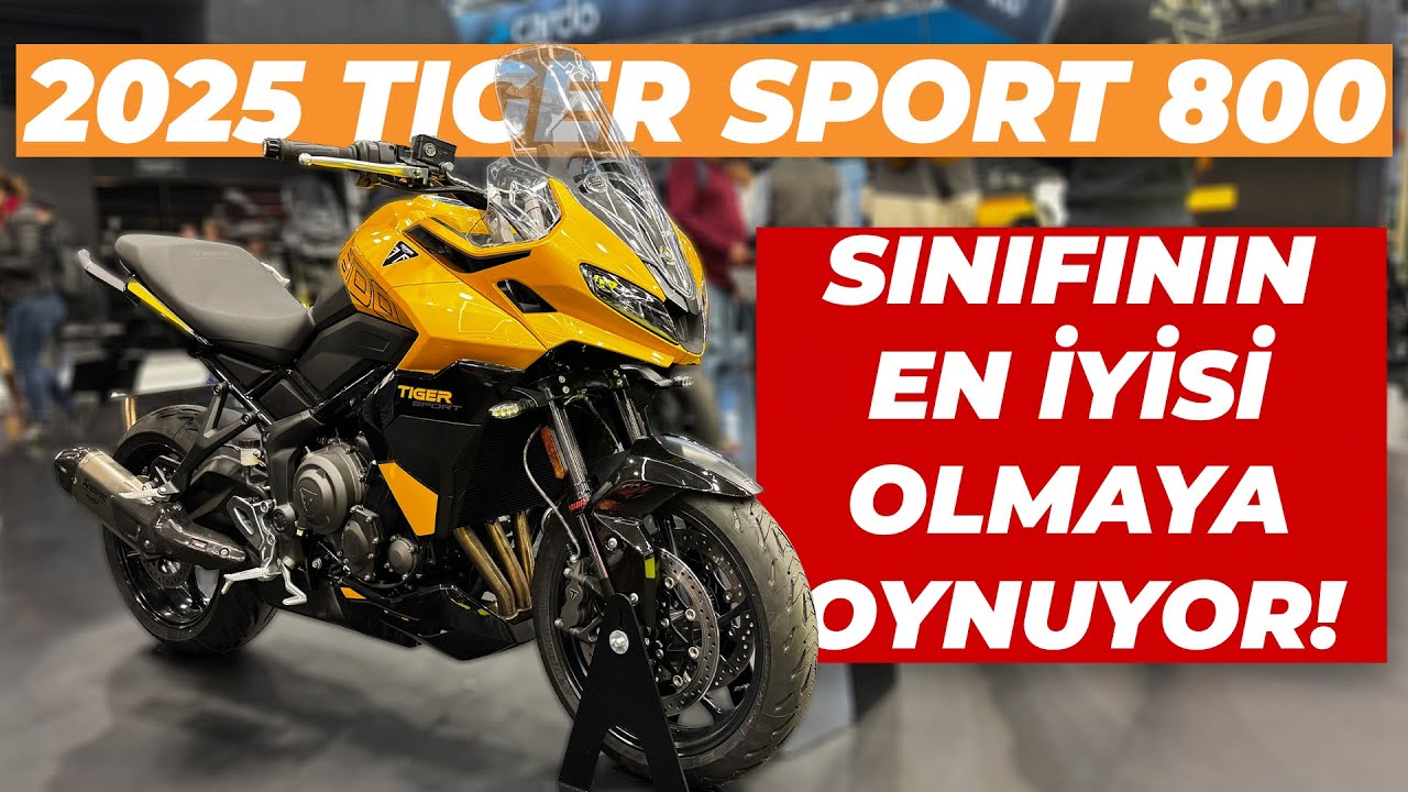 2025 Triumph Tiger Sport 800 İnceleme | EICMA 2024 Fuarı