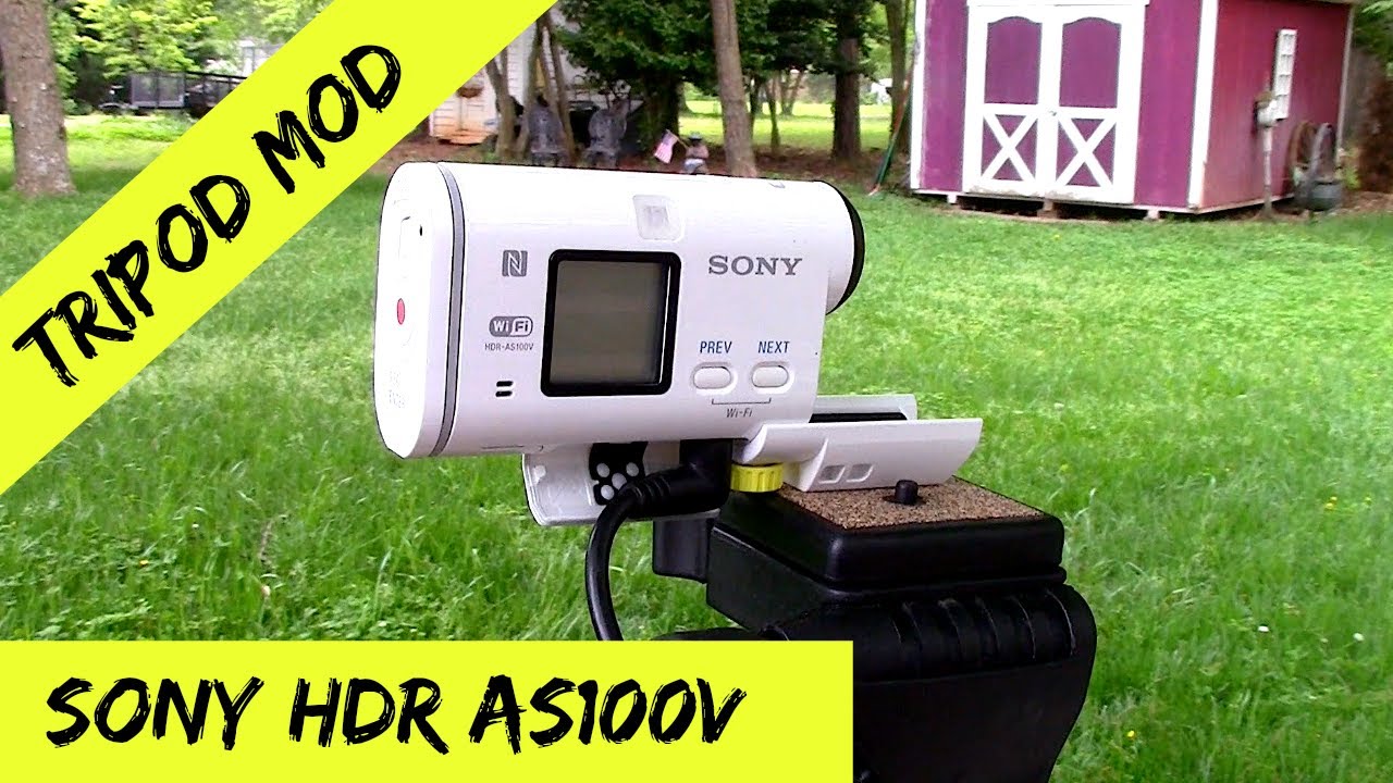 Sony HDR AS100V Using Tripod & Wireless Mic - YouTube