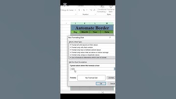 New excel formula |auto border |#exceltipsandtricks #shorts #viral