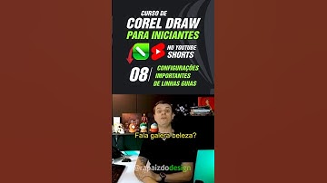 Aula 08 - Curso de Corel no SHORTS: Linhas Guias, configurações importantes no Corel #72 #shorts