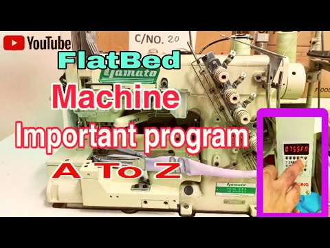 Yamato Flatbed VF 2500 Sewing Machine Important Program Solutions