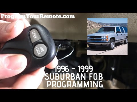 How to program a Suburban remote key fob 1996 - 1999