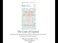Katharina Pistor:  The Code of Capital (September 12, 2019)