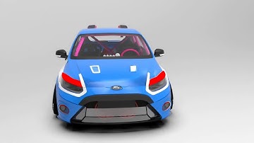 Esah renders BLUE FORD FOCUS ST - sketchup and keyshot cad design