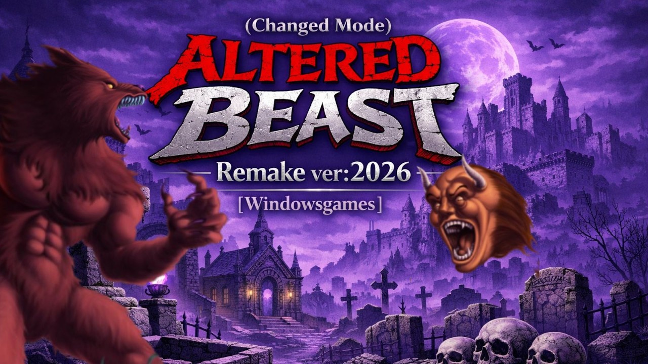 Altered Beast Remake ver:2026 (Changed Mode) [Windowsgames] segagenesis ...