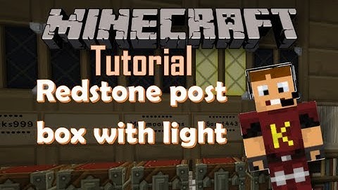 Tutorial - Redstone postbox