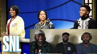 SNL - Black Jeopardy With Chadwick Boseman | REACTION