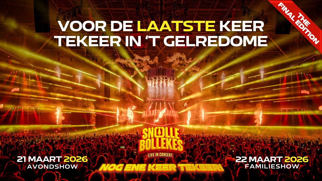 Snollebollekes Live in Concert: nog ene keer tekeer in 't Gelredome!