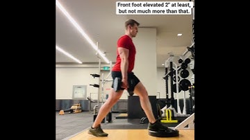 Front Foot Elevated DB Split Squat (1 & ¼ reps)