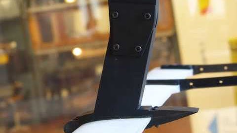 Wind tunnel setup for the flutter behavior of an airborne wind turbine scale model