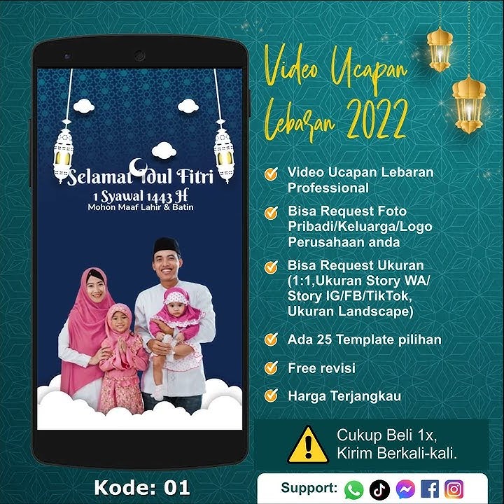 Jasa Video Ucapan Lebaran 2022 | Status WA Ucapan Lebaran | 1