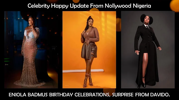 ENIOLA BADMUS BIRTHDAY CELEBRATIONS, SURPRISE FROM DAVIDO