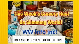 This Week's Grocery Haul On Slimming World ♡ WW Points Inc!  #shoppinghaul #groceryhauls