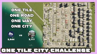 BEATING City Planner Play's RECORD on ONE TILE CITY CHALLENGE (No Cheese) | Cities Skylines II