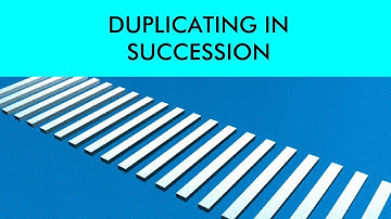Duplicating in Succession - Maya 2018 Tutorial