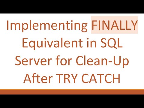 Implementing FINALLY Equivalent