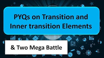 MHT CET PYQs Transition and Inner transition elements