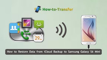 How to Restore Data from iCloud Backup to Samsung Galaxy S6 Mini