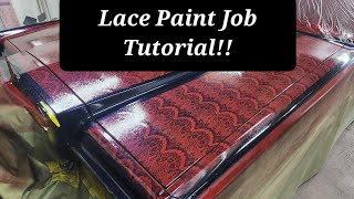 Lace Paint Job With Harbor Freight Gun! In A Garage! CAN WE DO IT???