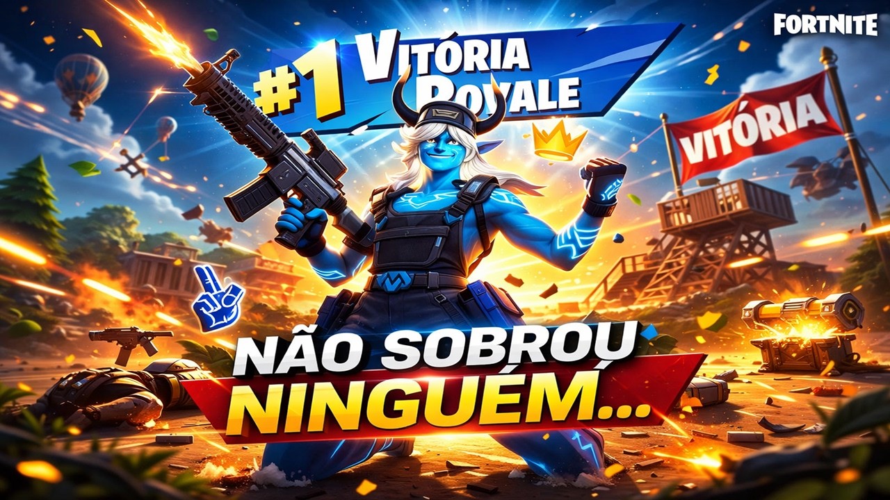 NÃO SOBROU NINGUEM...| Fortnite no PS4